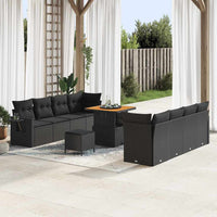 Tuin Sofa Set Met Opslag 11 Pcs Poly Riet