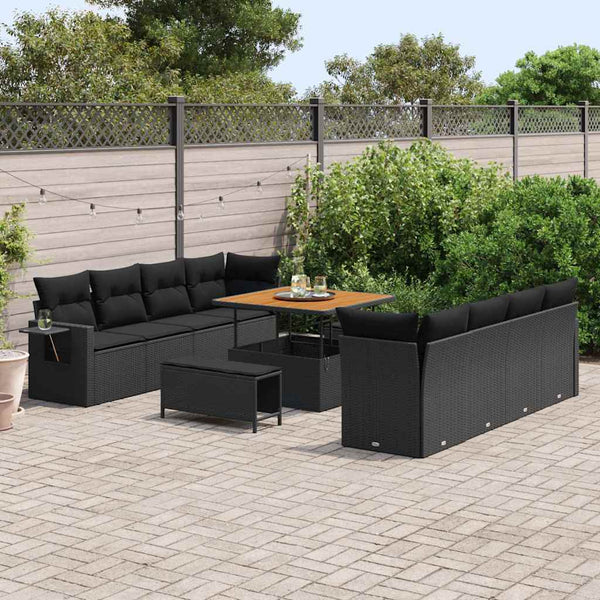 Tuin Sofa Set Met Opslag 11 Pcs Poly Riet