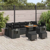 Tuin Sofa Set 10 Pcs Poly Rattan