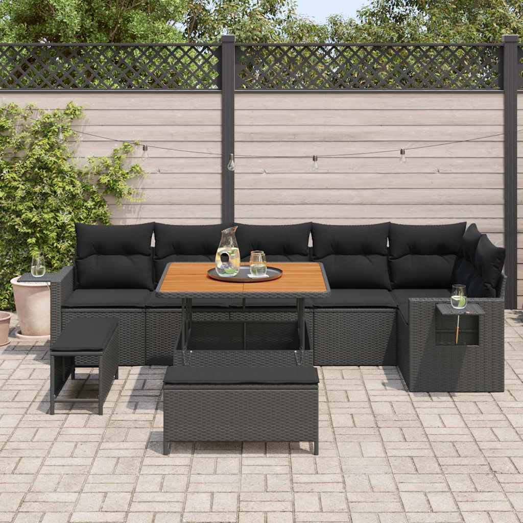 Tuin Sofa Set 9 Pcs Poly Rattan