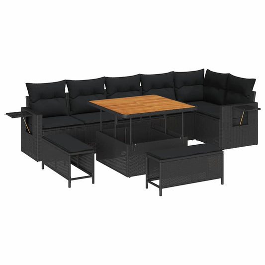 Tuin Sofa Set 9 Pcs Poly Rattan