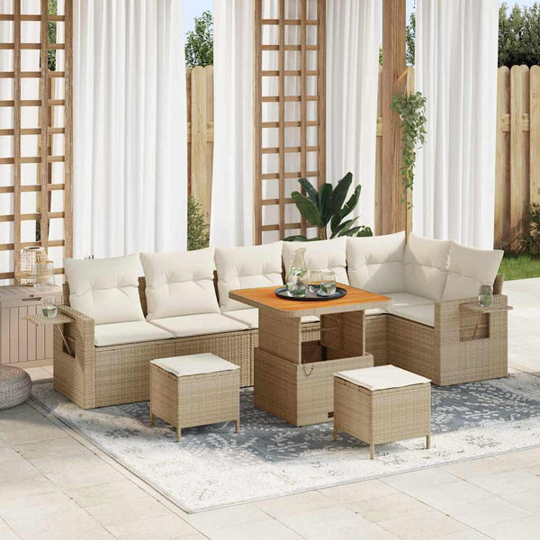 Tuin Sofa Set 9 Pcs Poly Rattan