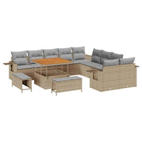 Tuin Sofa Set 13 Pcs Poly Rattan