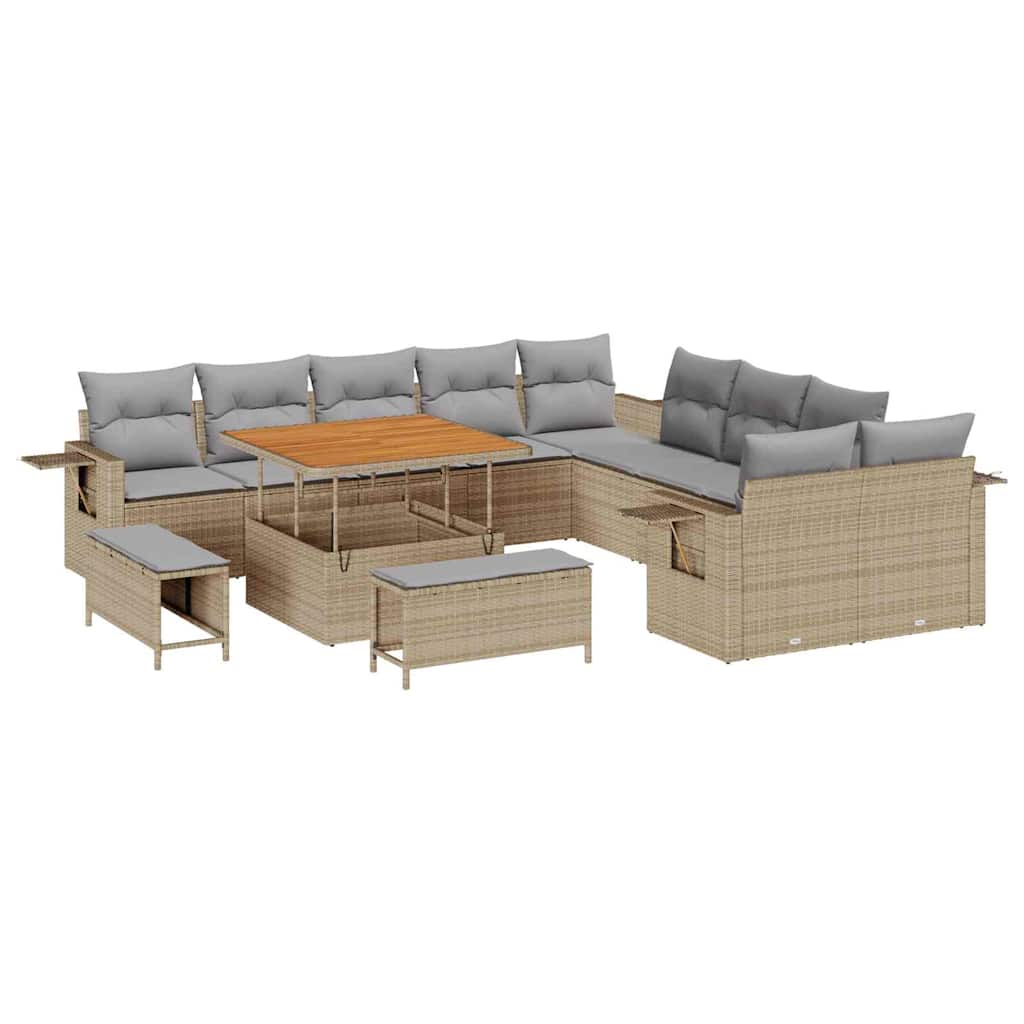 Tuin Sofa Set 13 Pcs Poly Rattan
