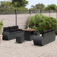 Tuin Sofa Set 9 Pcs Poly Rattan