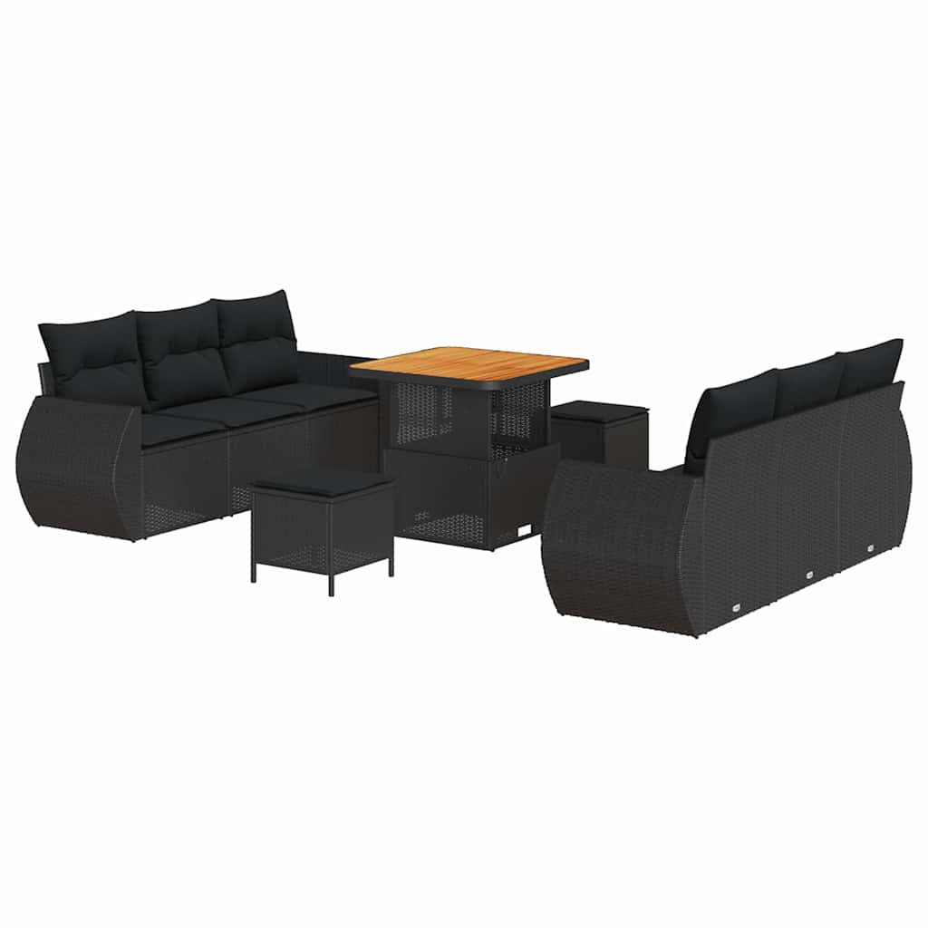 Tuin Sofa Set 9 Pcs Poly Rattan