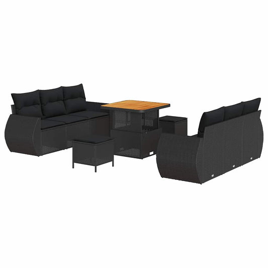 Tuin Sofa Set 9 Pcs Poly Rattan