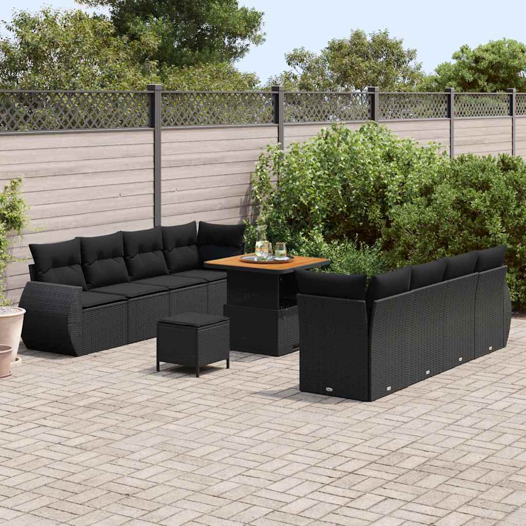 Tuin Sofa Set 11 Pcs Poly Rattan