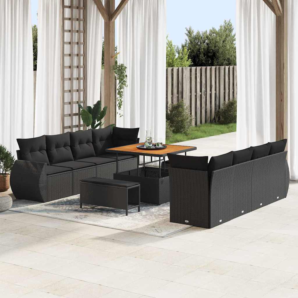 Tuin Sofa Set 11 Pcs Poly Rattan