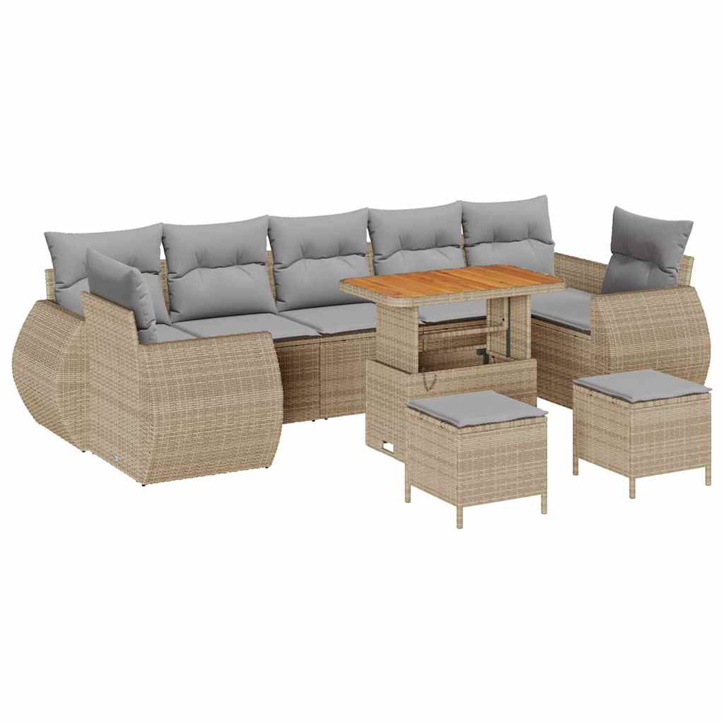 Tuin Sofa Set 10 Pcs Poly Rattan