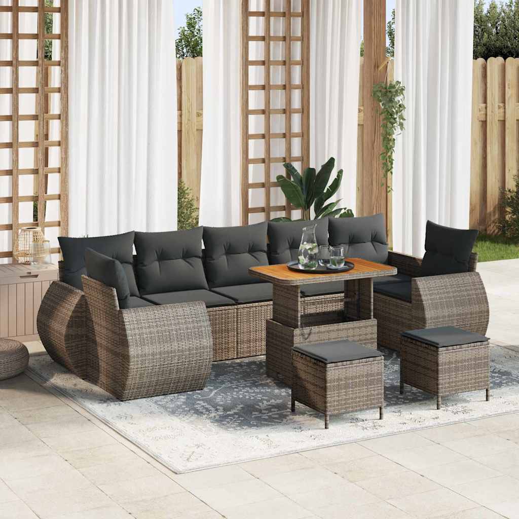 Tuin Sofa Set 10 Pcs Poly Rattan