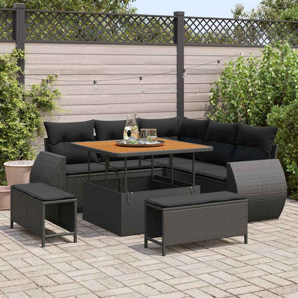Tuin Sofa Set 8 Pcs Poly Rattan