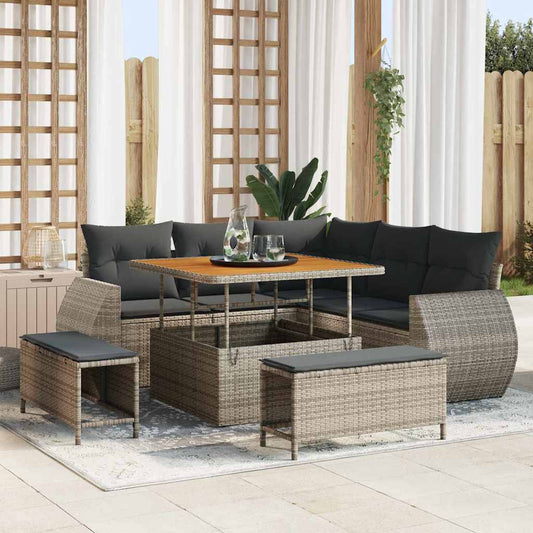 Tuin Sofa Set 8 Pcs Poly Rattan