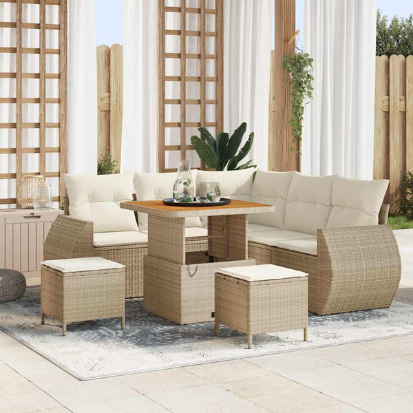 Tuin Sofa Set 8 Pcs Poly Rattan