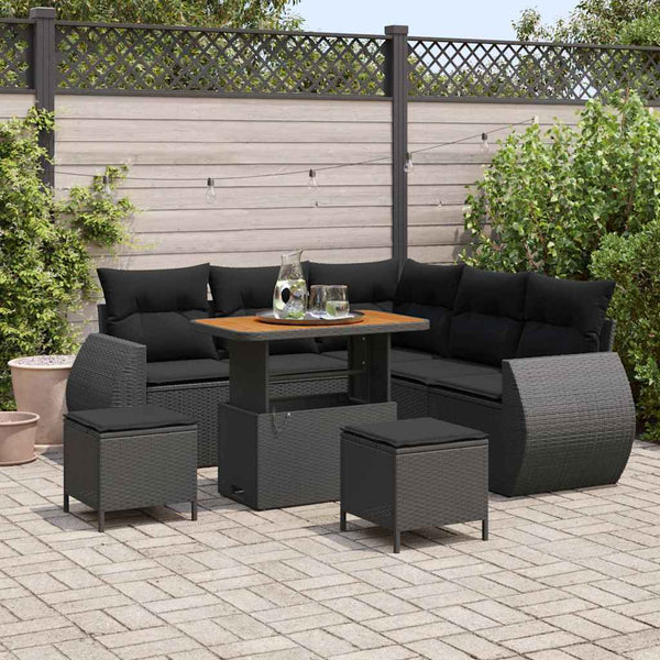 Tuin Sofa Set 8 Pcs Poly Rattan