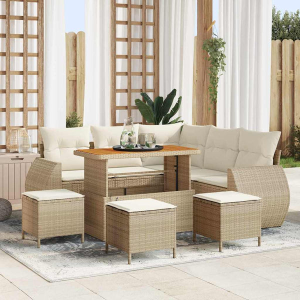 Tuin Sofa Set 8 Pcs Poly Rattan