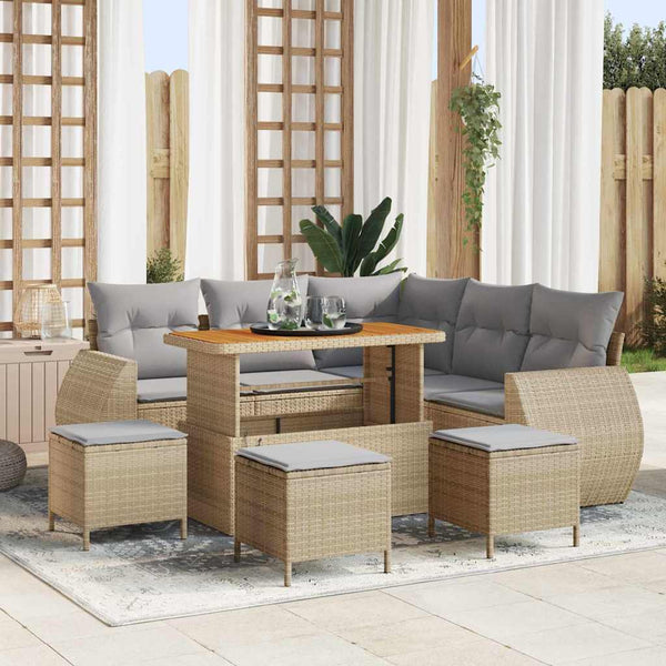 Tuin Sofa Set 8 Pcs Poly Rattan