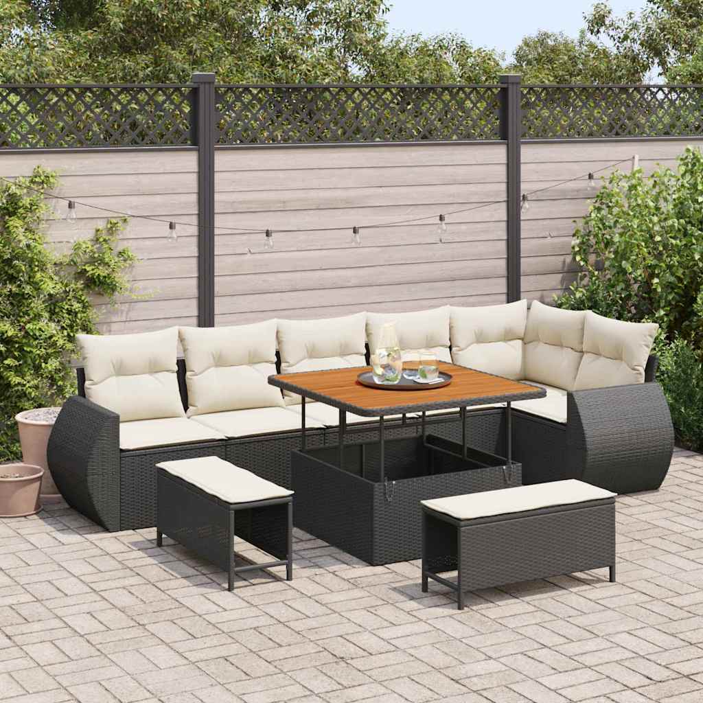 Tuin Sofa Set 9 Pcs Poly Rattan