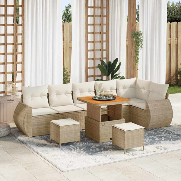 Tuin Sofa Set 9 Pcs Poly Rattan