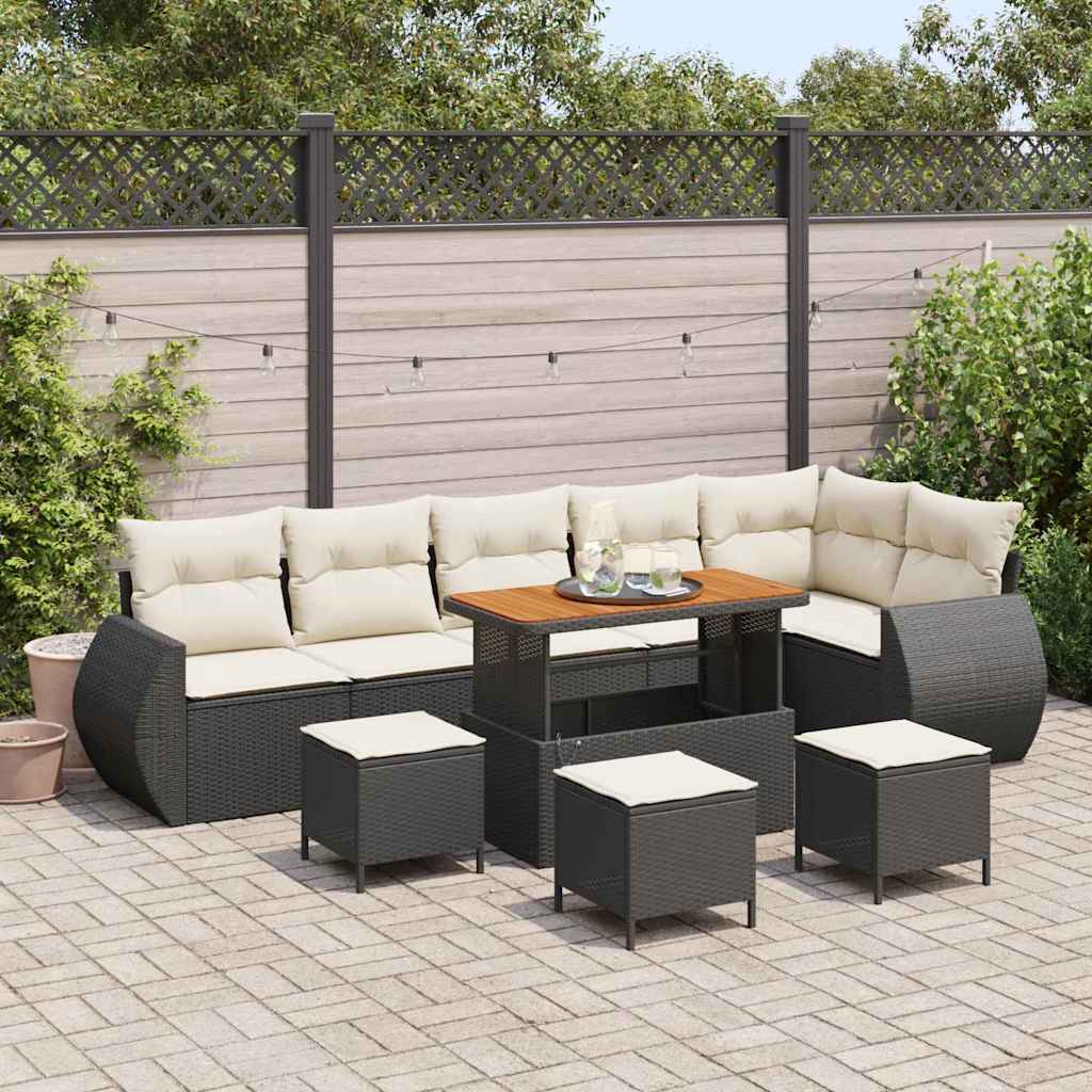 Tuin Sofa Set 9 Pcs Poly Rattan