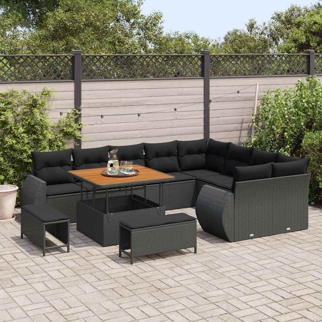 Tuin Sofa Set 12 Pcs Poly Rattan