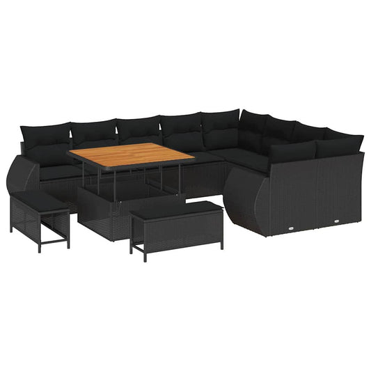 Tuin Sofa Set 12 Pcs Poly Rattan
