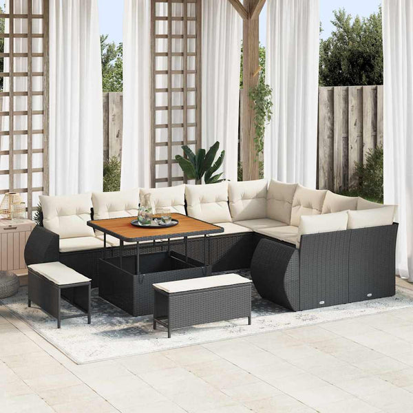 Tuin Sofa Set 12 Pcs Poly Rattan
