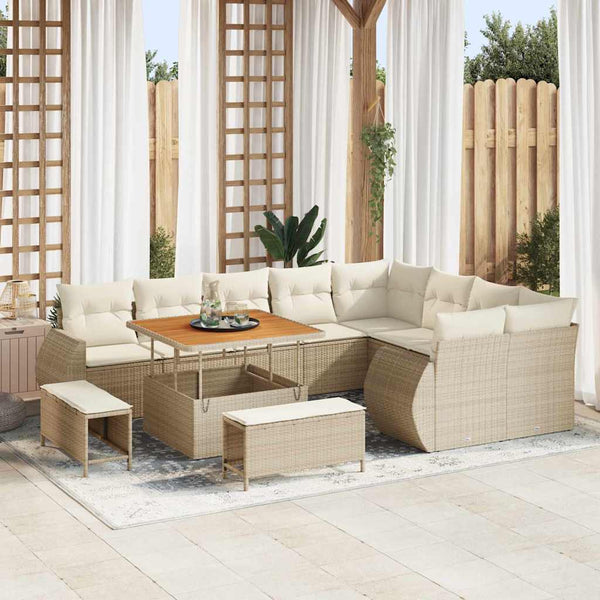 Tuin Sofa Set 12 Pcs Poly Rattan