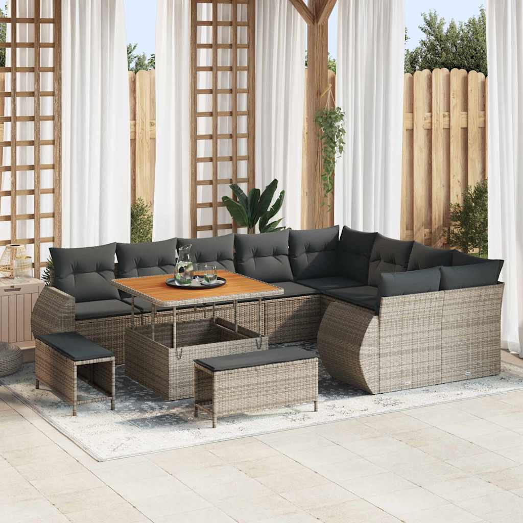 Tuin Sofa Set 12 Pcs Poly Rattan