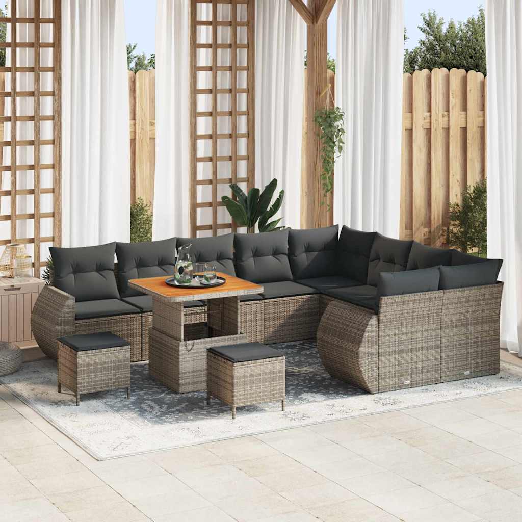 Tuin Sofa Set 12 Pcs Poly Rattan