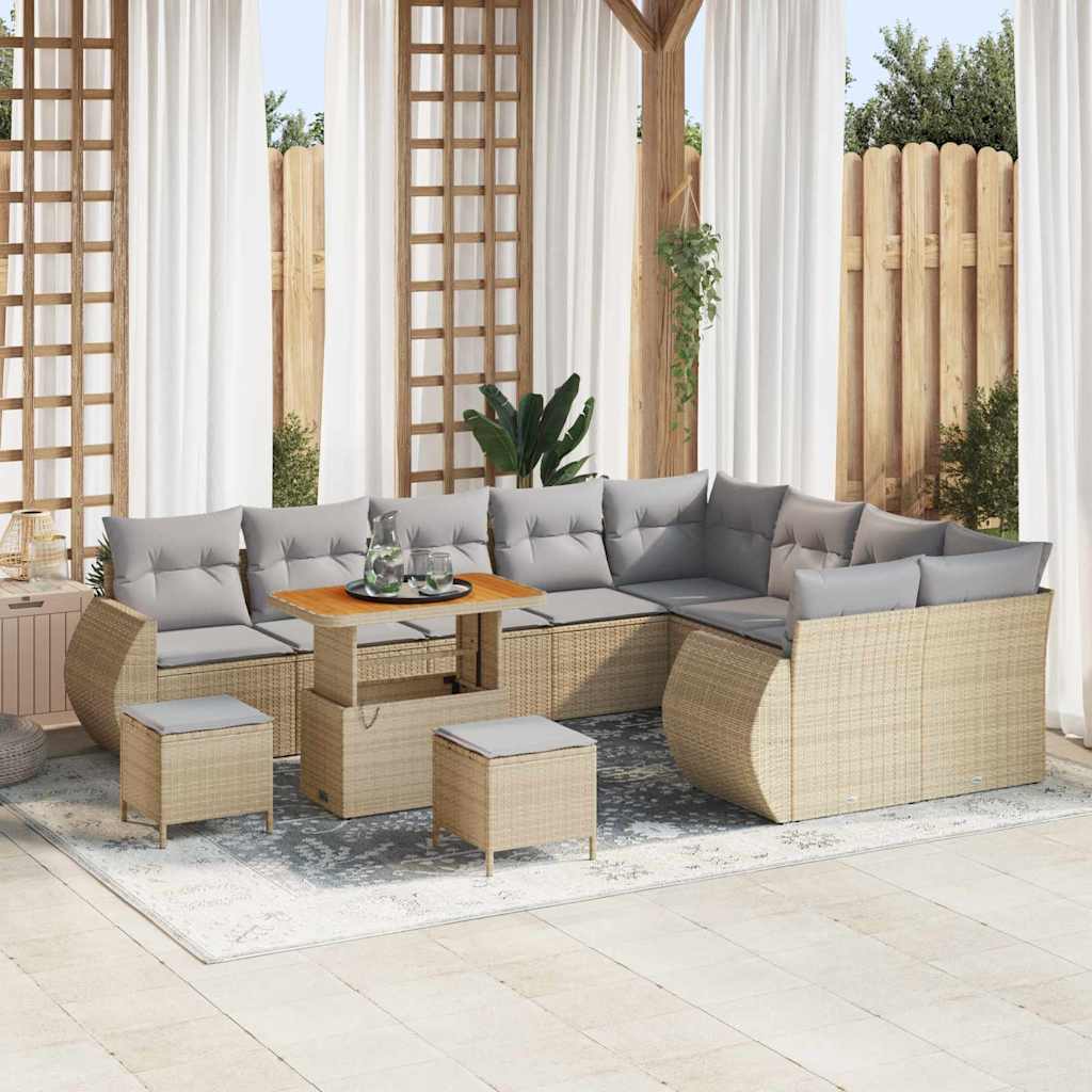 Tuin Sofa Set 12 Pcs Poly Rattan