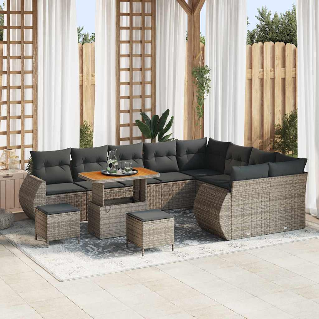 Tuin Sofa Set 12 Pcs Poly Rattan