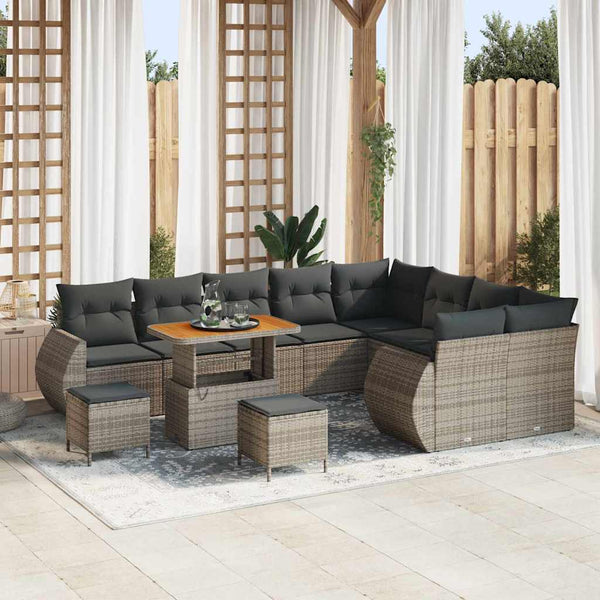 Tuin Sofa Set 12 Pcs Poly Rattan