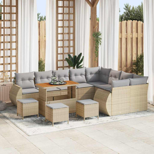 Tuin Sofa Set 12 Pcs Poly Rattan