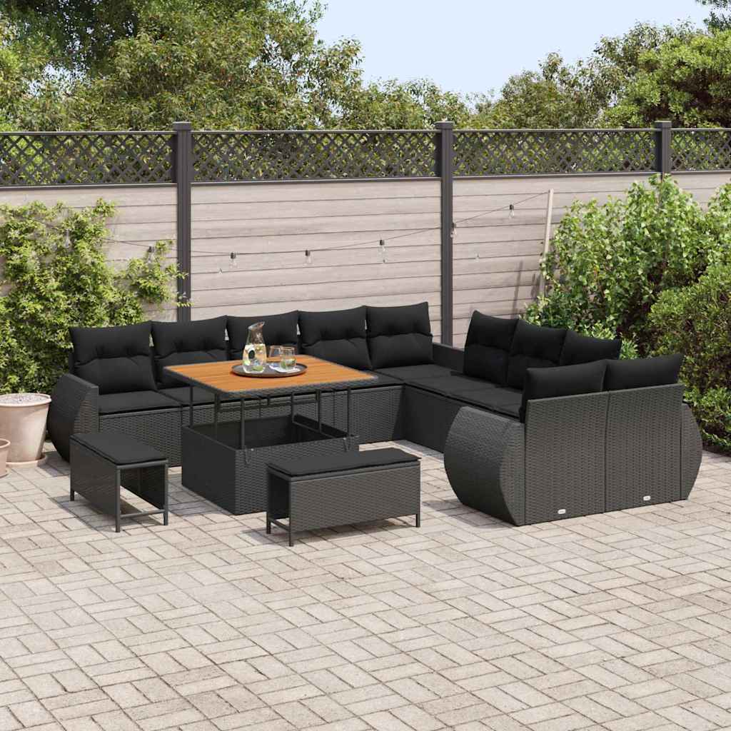 Tuin Sofa Set 13 Pcs Poly Rattan