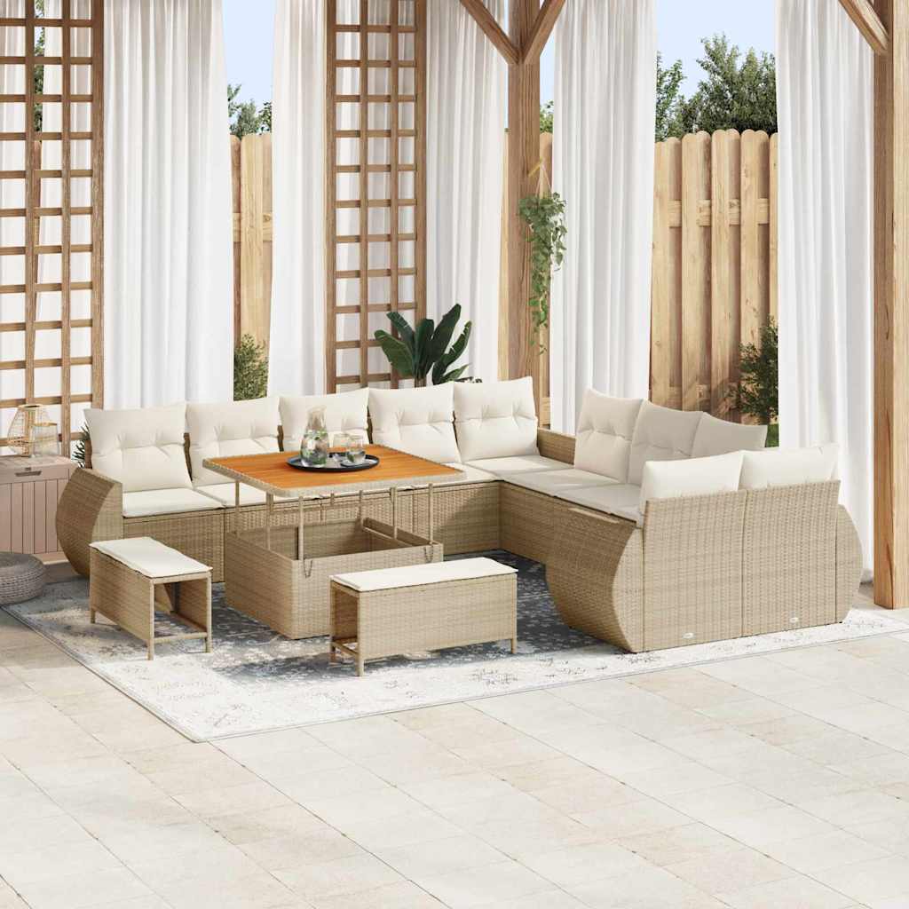 Tuin Sofa Set 13 Pcs Poly Rattan