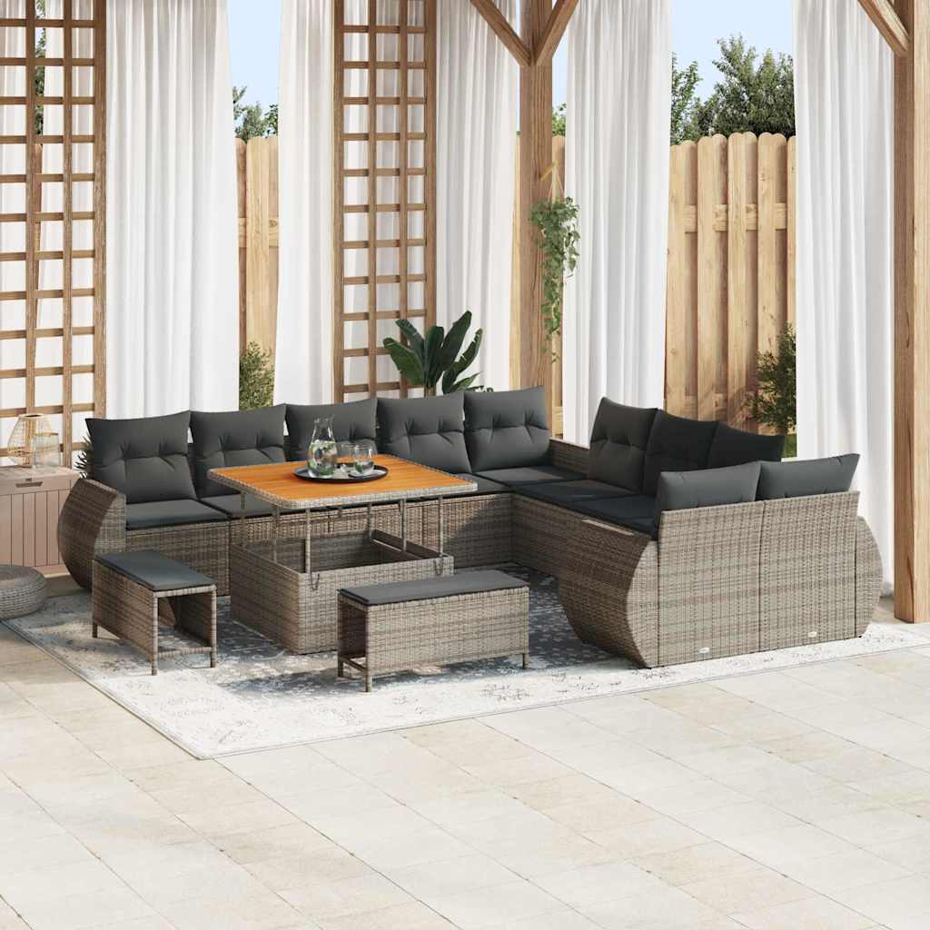 Tuin Sofa Set 13 Pcs Poly Rattan