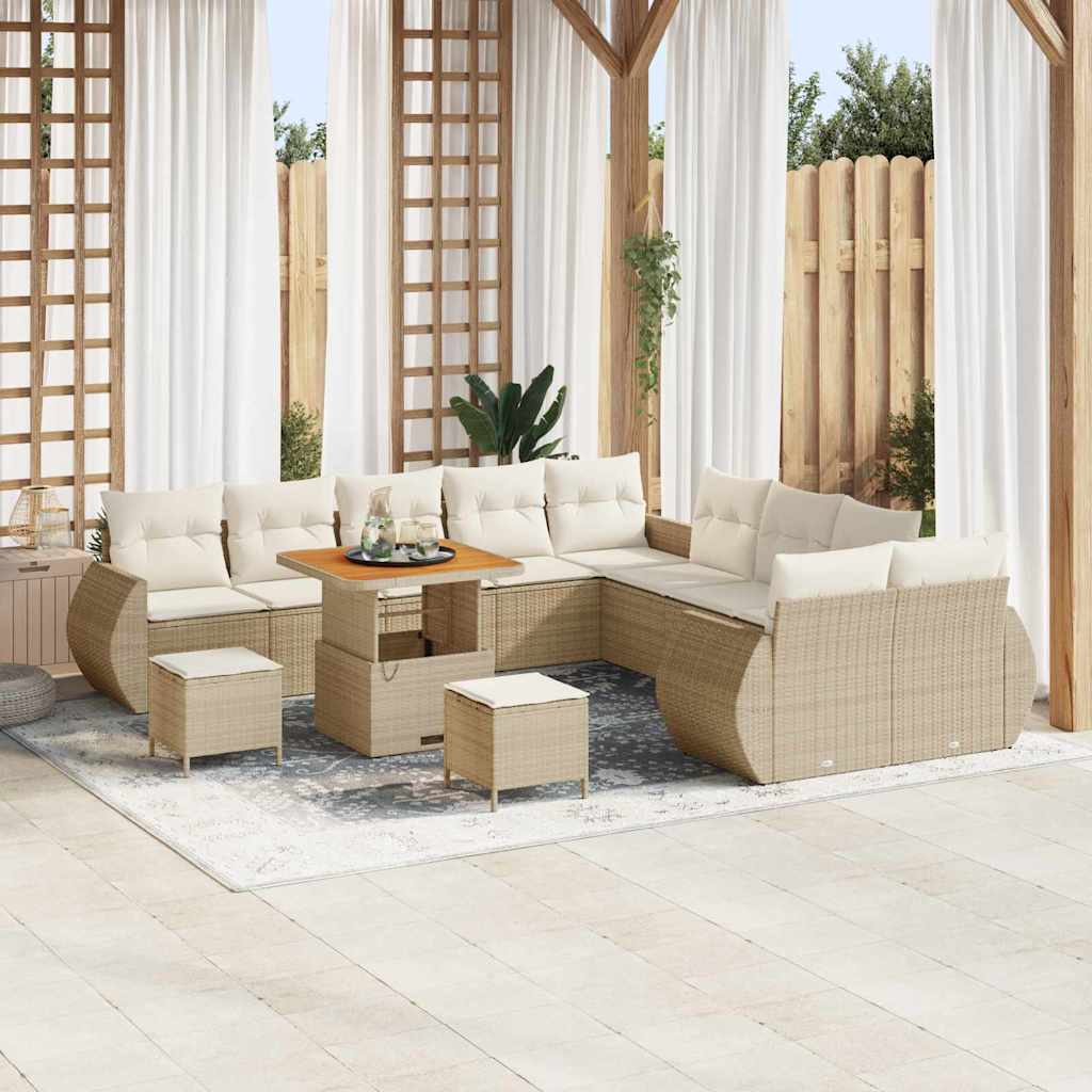 Tuin Sofa Set 13 Pcs Poly Rattan