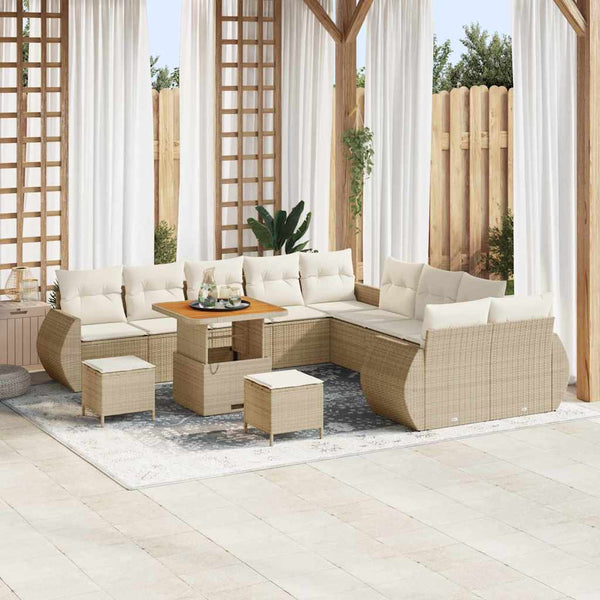 Tuin Sofa Set 13 Pcs Poly Rattan