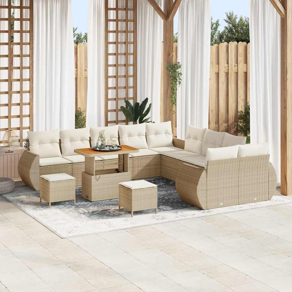 Tuin Sofa Set 13 Pcs Poly Rattan