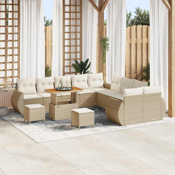 Tuin Sofa Set 13 Pcs Poly Rattan