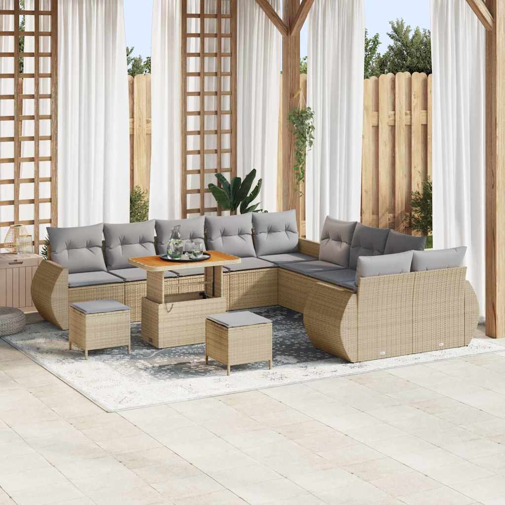 Tuin Sofa Set 13 Pcs Poly Rattan