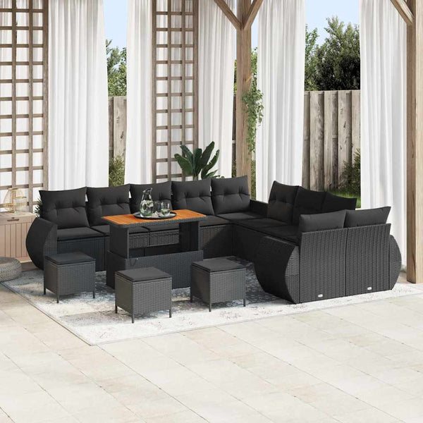 Tuin Sofa Set 13 Pcs Poly Rattan