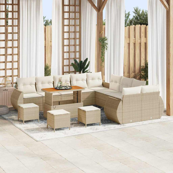 Tuin Sofa Set 13 Pcs Poly Rattan