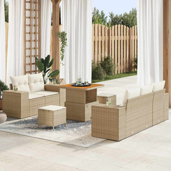 Tuin Sofa Set 8 Pcs Poly Rattan