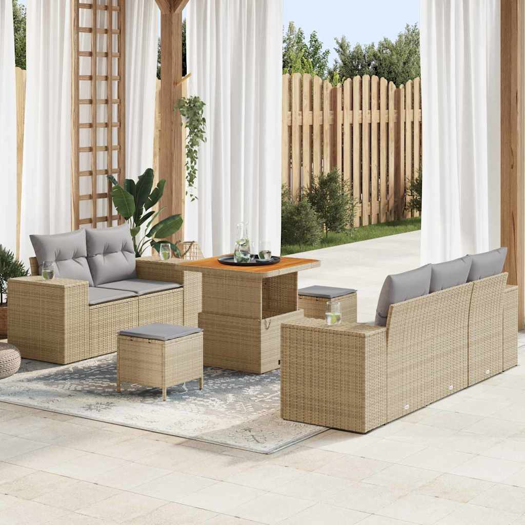Tuin Sofa Set 8 Pcs Poly Rattan