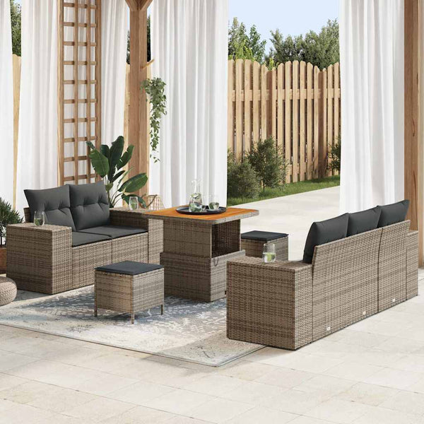 Tuin Sofa Set 8 Pcs Poly Rattan