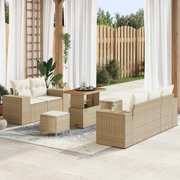 Tuin Sofa Set 8 Pcs Poly Rattan