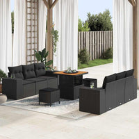 Tuin Sofa Set Met Opslag 9 Pcs Poly Riet