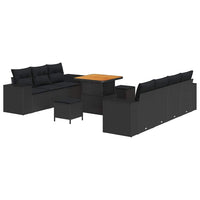 Tuin Sofa Set 10 Pcs Poly Rattan